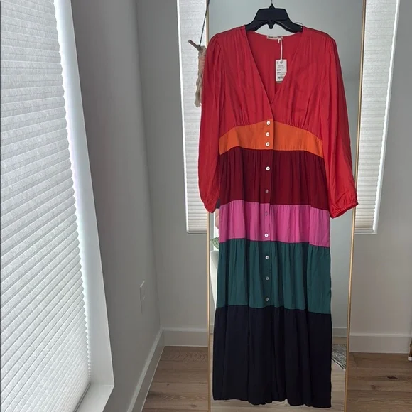 NWT Marine Layer Colorful Women's Maxi Dress - Picture 1 of 8